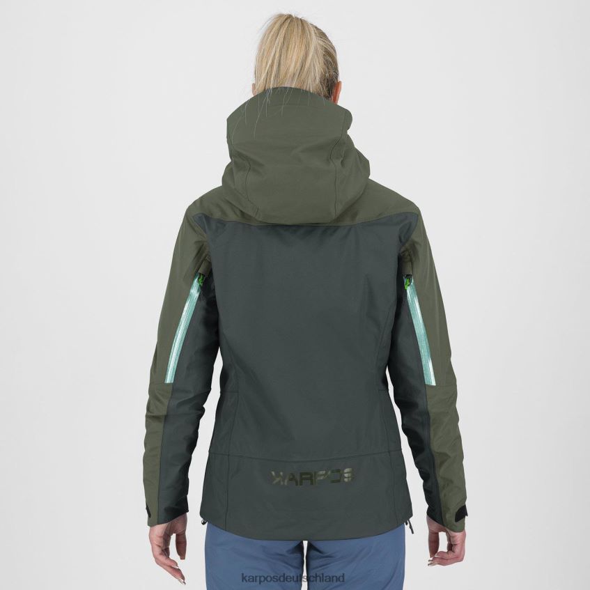 Jacke| de Karpos Frauen Midi-Shell mit Jacke schwarzer Sand/Thymian ZV820Z949