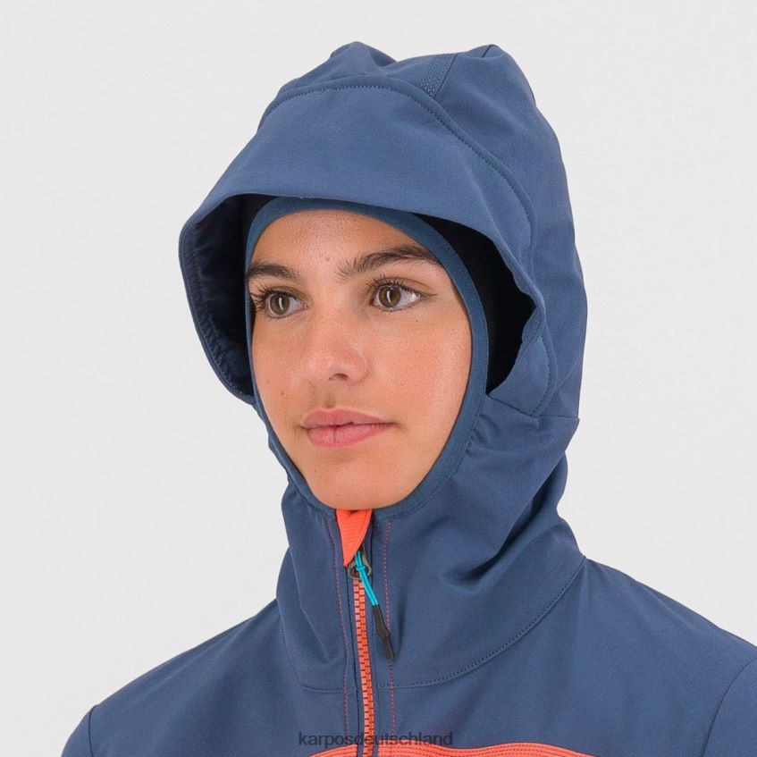 Jacke| de Karpos Frauen Parete mit Jacke Heiße Koralle/Vintage-Indigo ZV820Z1097