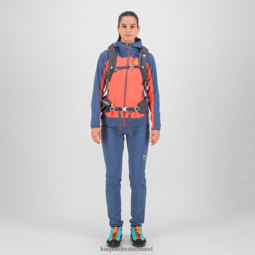 Jacke| de Karpos Frauen Parete mit Jacke Heiße Koralle/Vintage-Indigo ZV820Z1097