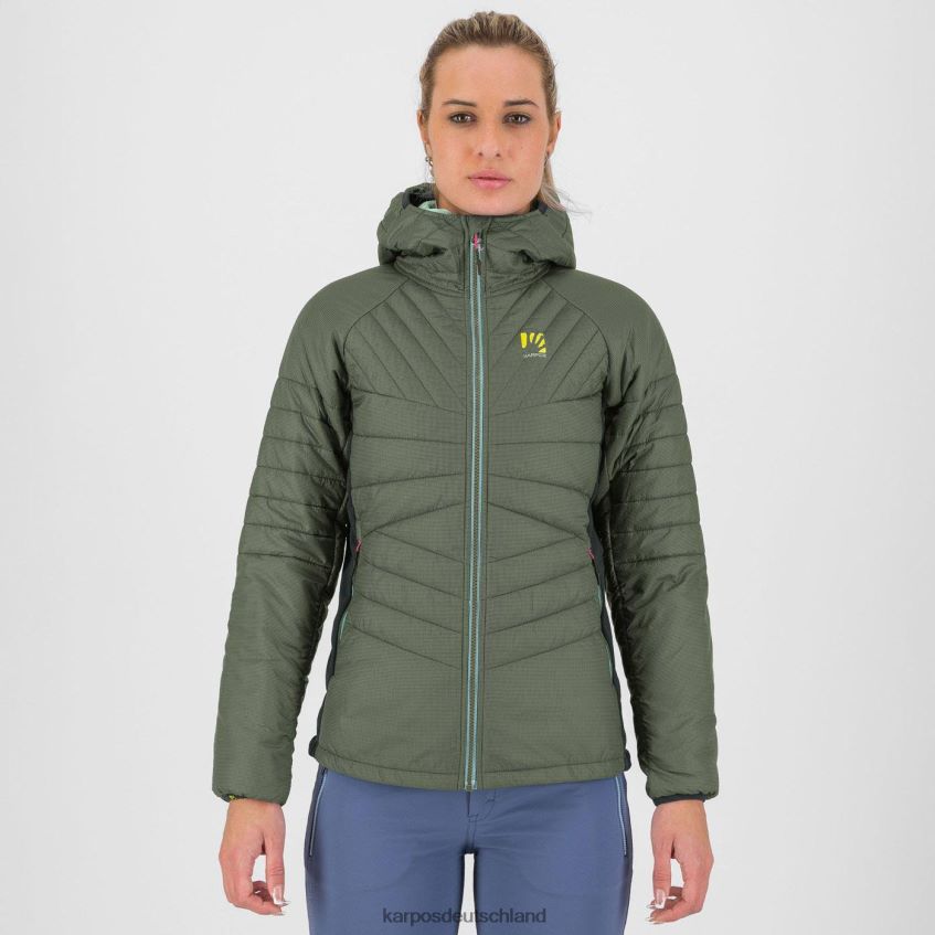 Jacke| de Karpos Frauen Pian Longhi mit Jacke Thymian/schwarzer Sand ZV820Z998