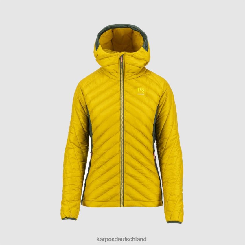 Jacke| de Karpos Frauen Sas Plat W Jacke Goldflocken/Dschungelgrün ZV820Z1008