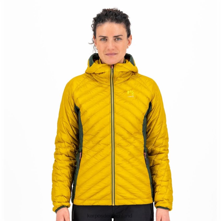 Jacke| de Karpos Frauen Sas Plat W Jacke Goldflocken/Dschungelgrün ZV820Z1008