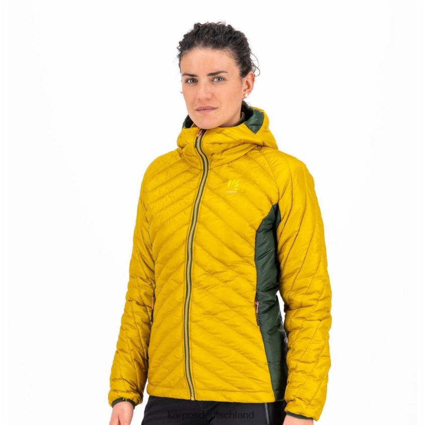 Jacke| de Karpos Frauen Sas Plat W Jacke Goldflocken/Dschungelgrün ZV820Z1008