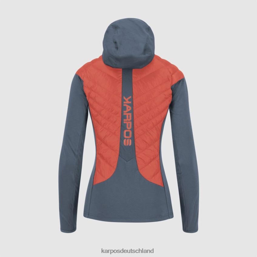 Jacke| de Karpos Frauen Sass de Mura mit Jacke Heiße Koralle/Vintage-Indigo ZV820Z1038