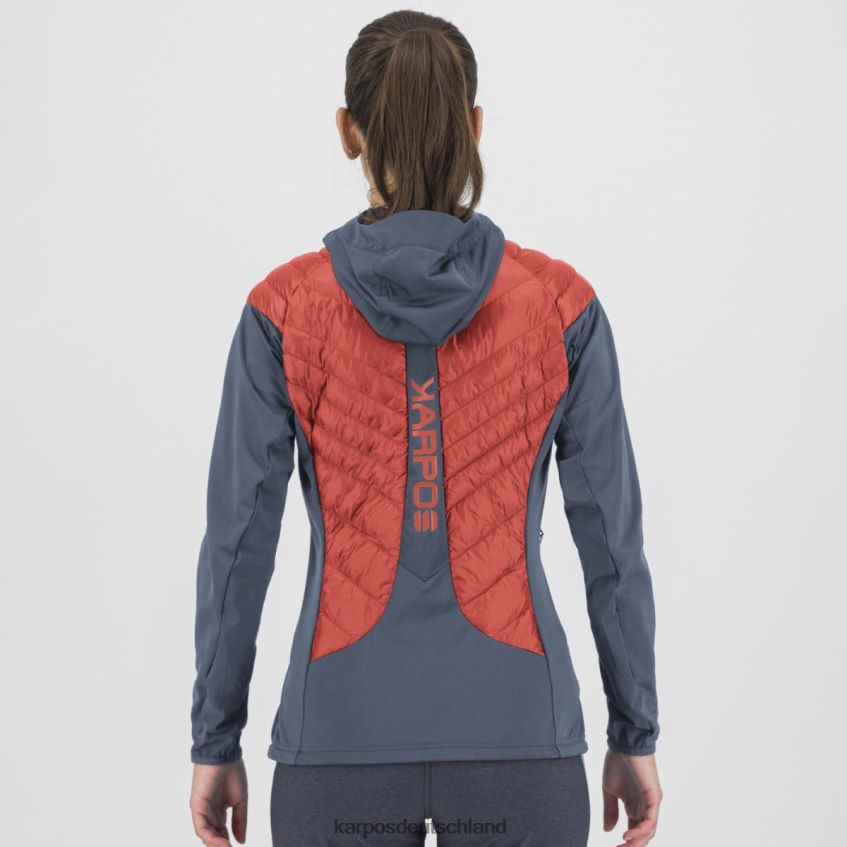 Jacke| de Karpos Frauen Sass de Mura mit Jacke Heiße Koralle/Vintage-Indigo ZV820Z1038