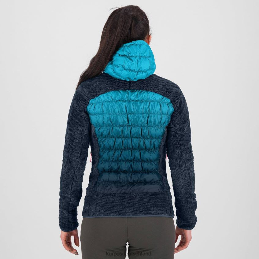 Jacke| de Karpos Frauen Smart w Marmarole-Jacke vulkanisches/blaues Atoll ZV820Z1030