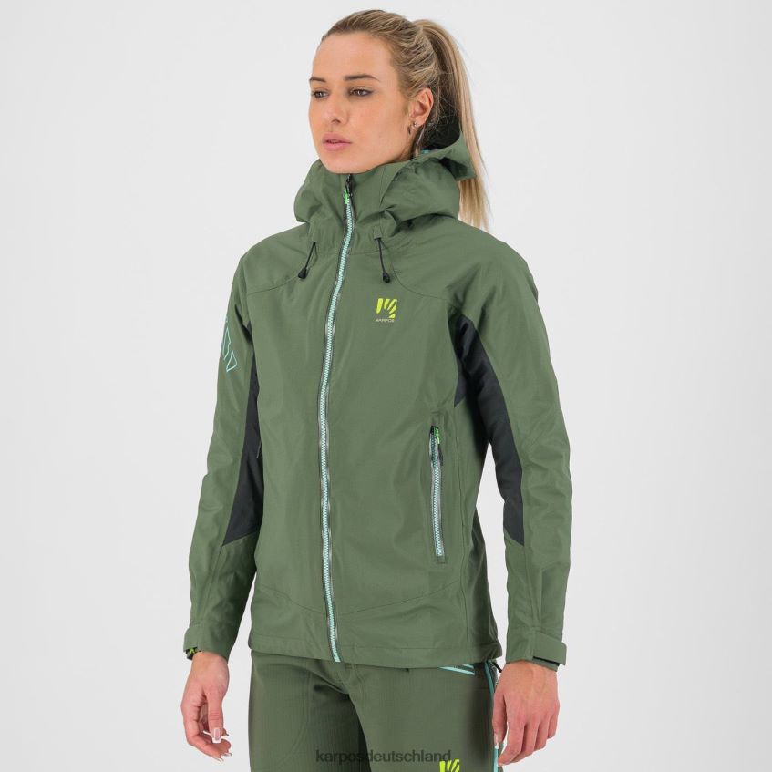 Jacke| de Karpos Frauen Storm Evo W Jacke Thymian/schwarzer Sand ZV820Z969