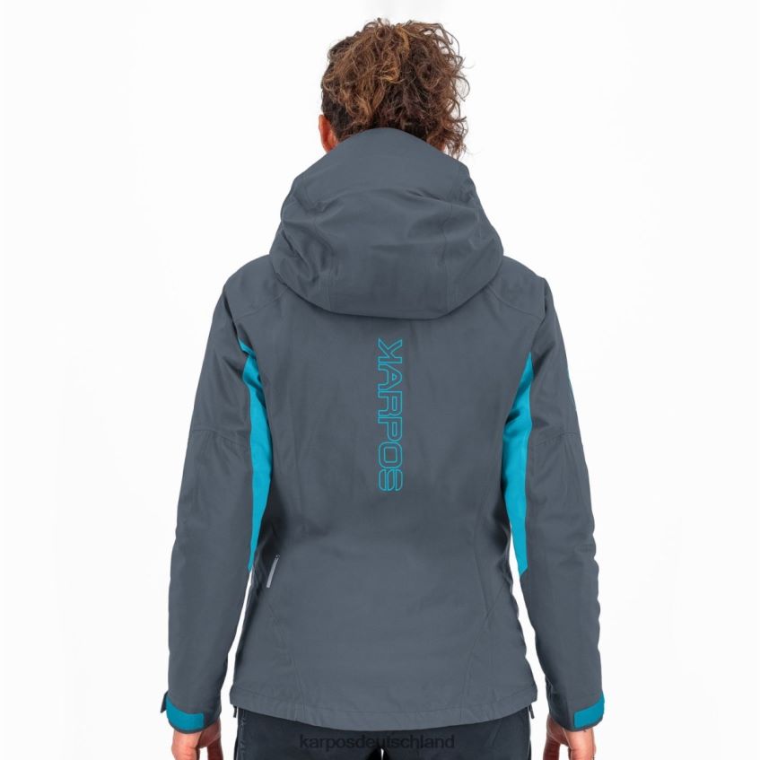 Jacke| de Karpos Frauen Storm Evo W Jacke dunkler Schiefer/blaues Atoll ZV820Z967