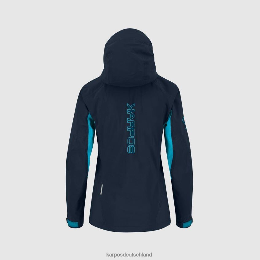Jacke| de Karpos Frauen Storm Evo W Jacke vulkanisches/blaues Atoll ZV820Z968