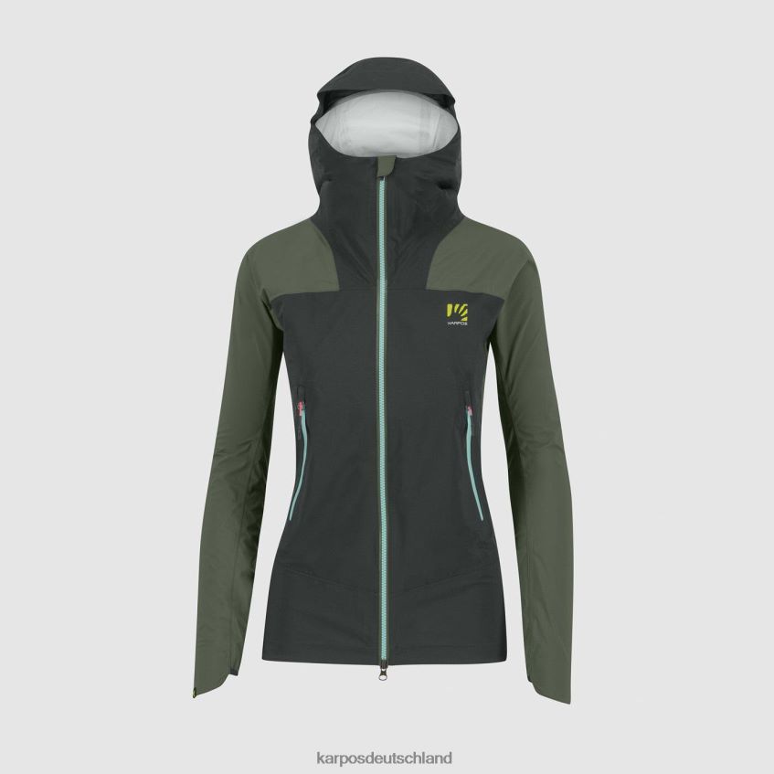 Jacke| de Karpos Frauen Valsesia Shell mit Jacke schwarzer Sand/Thymian ZV820Z951