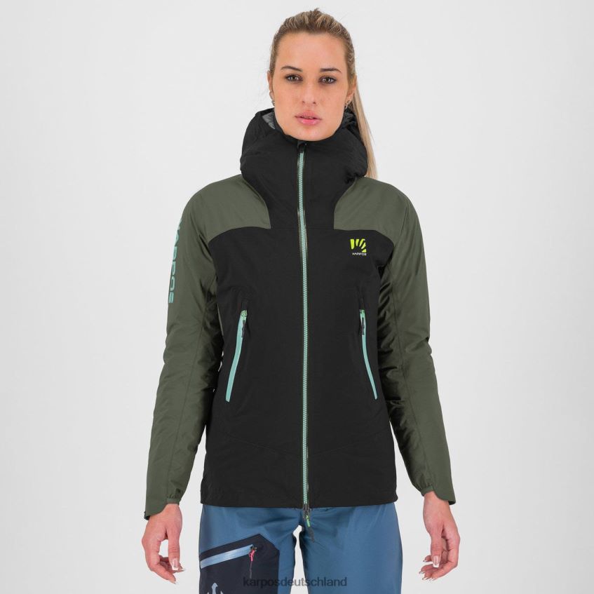 Jacke| de Karpos Frauen Valsesia Shell mit Jacke schwarzer Sand/Thymian ZV820Z951