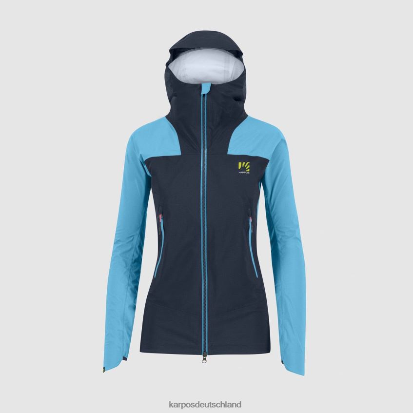 Jacke| de Karpos Frauen Valsesia Shell mit Jacke vulkanisches/blaues Atoll ZV820Z953