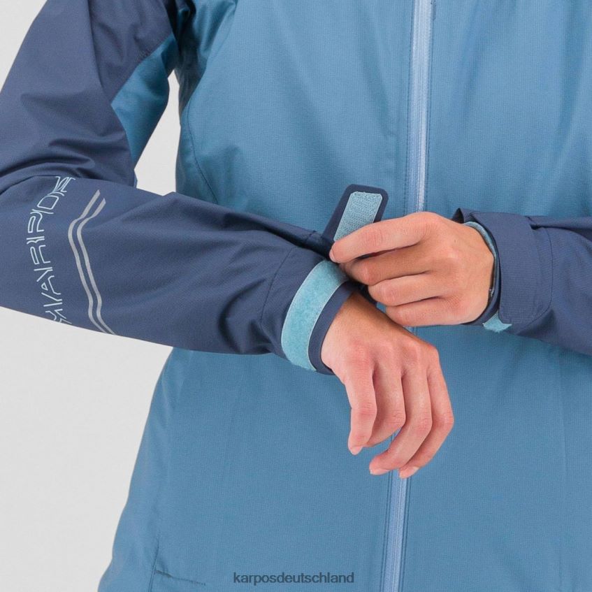 Jacke| de Karpos Frauen Viel Regen mit Jacke Frühlingssee/Vintage-Indigo ZV820Z1034