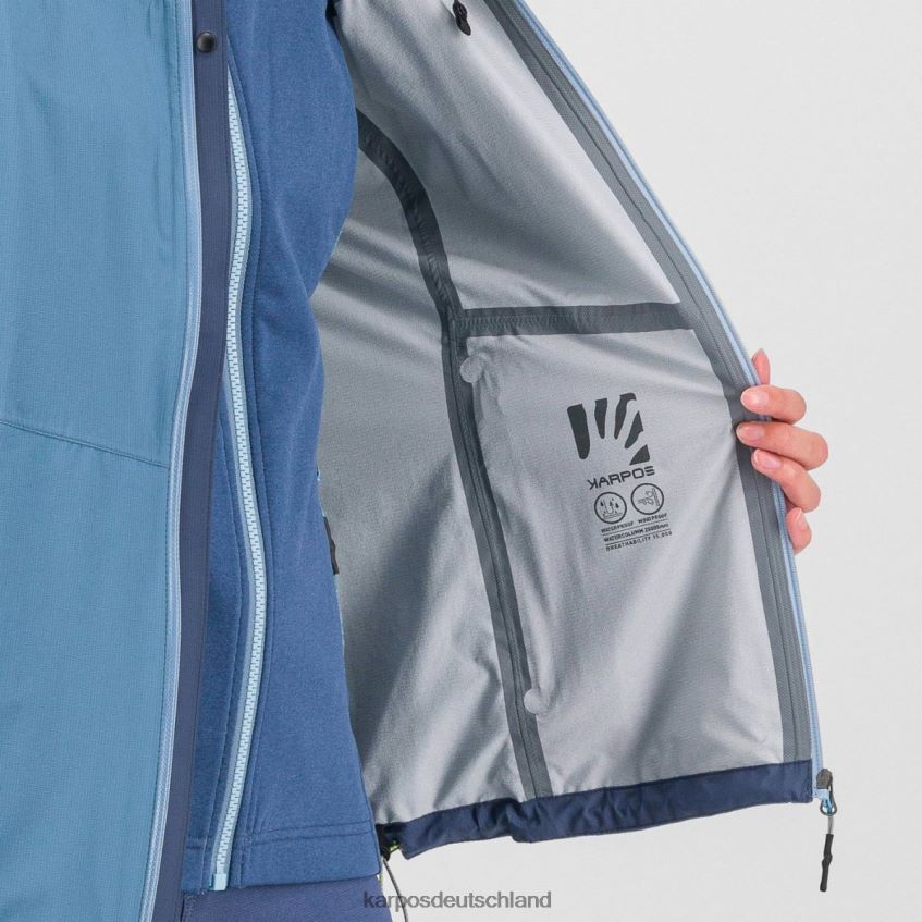 Jacke| de Karpos Frauen Viel Regen mit Jacke Frühlingssee/Vintage-Indigo ZV820Z1034