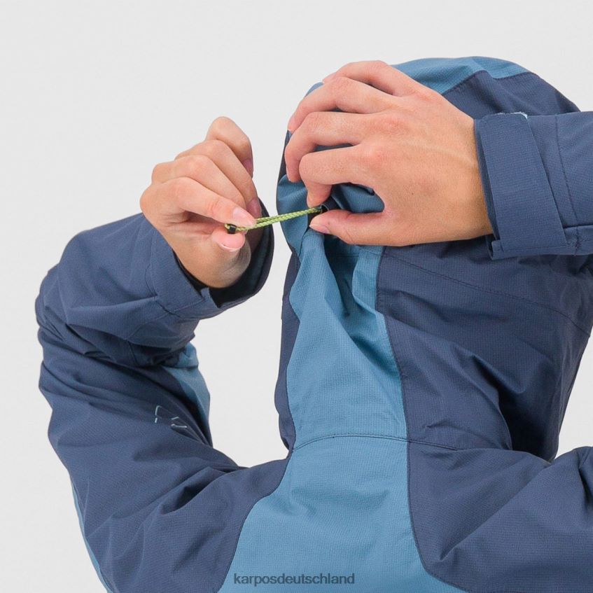 Jacke| de Karpos Frauen Viel Regen mit Jacke Frühlingssee/Vintage-Indigo ZV820Z1034