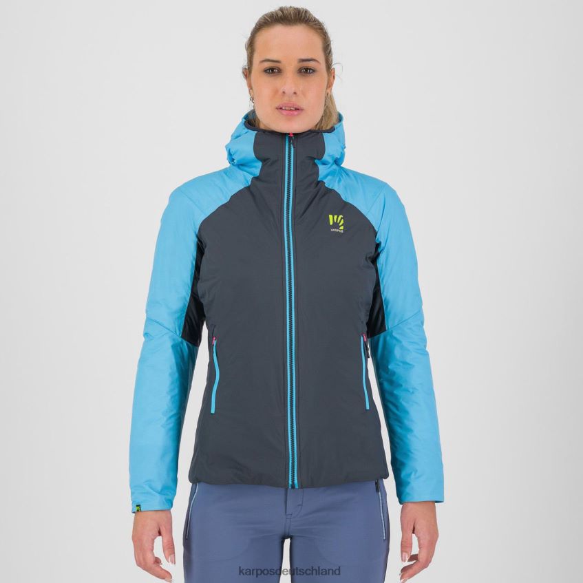 Jacke| de Karpos Frauen Vinson Evo W Jacke vulkanisches/blaues Atoll ZV820Z963