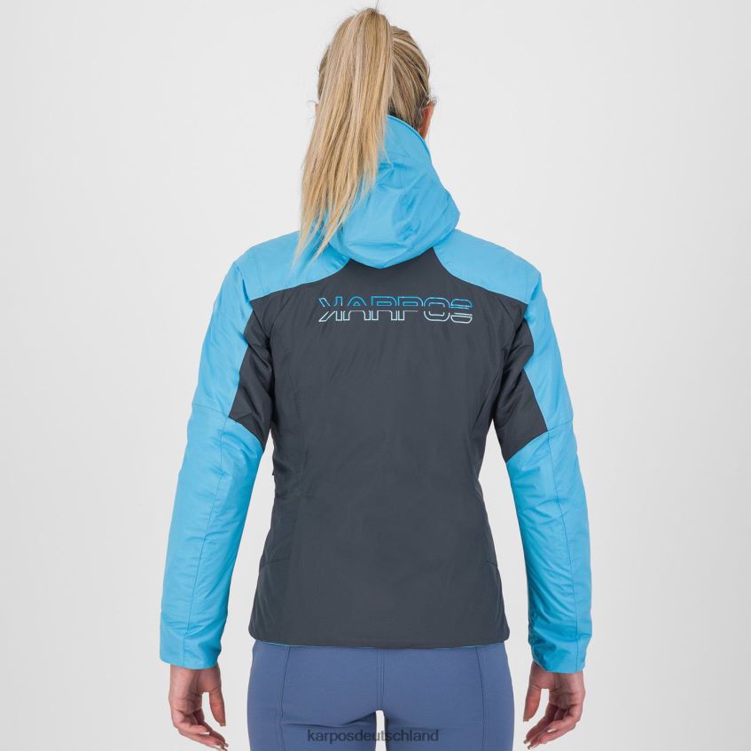 Jacke| de Karpos Frauen Vinson Evo W Jacke vulkanisches/blaues Atoll ZV820Z963