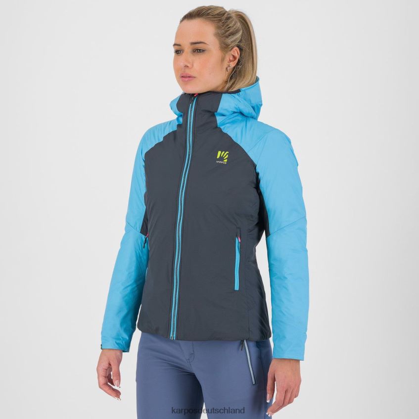 Jacke| de Karpos Frauen Vinson Evo W Jacke vulkanisches/blaues Atoll ZV820Z963