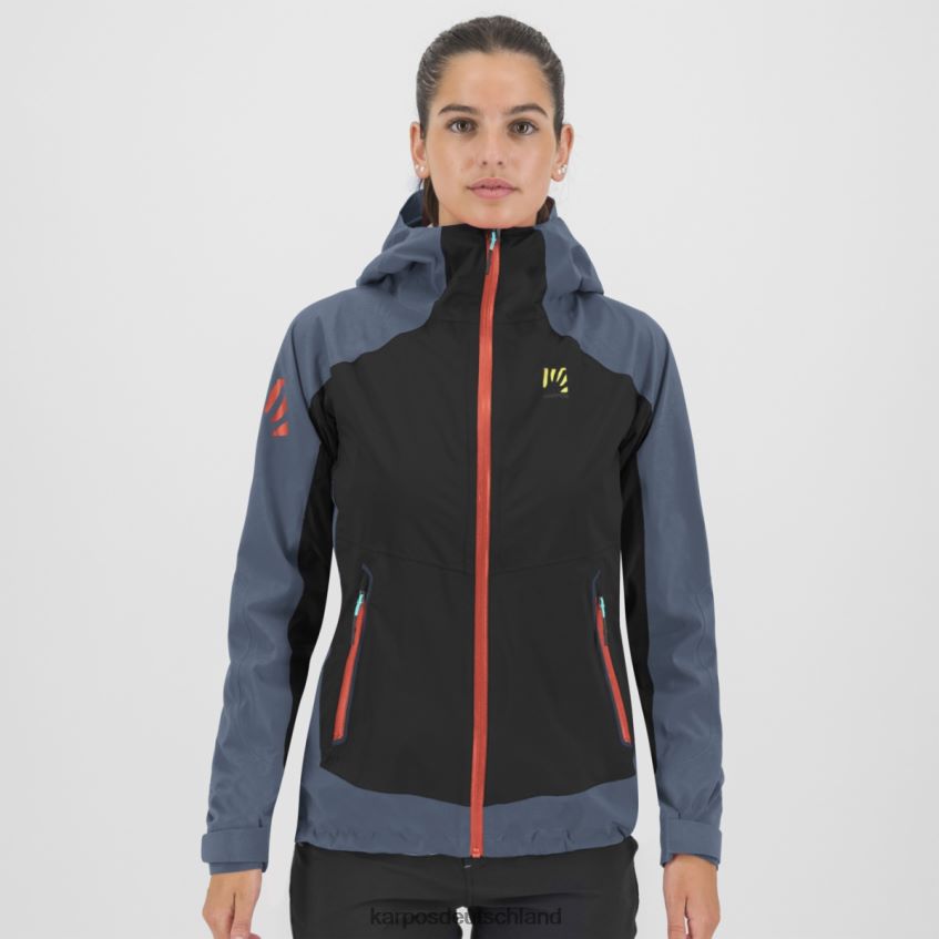 Jacke| de Karpos Frauen temporale mit Jacke Schwarz/Vintage-Indigo ZV820Z1025
