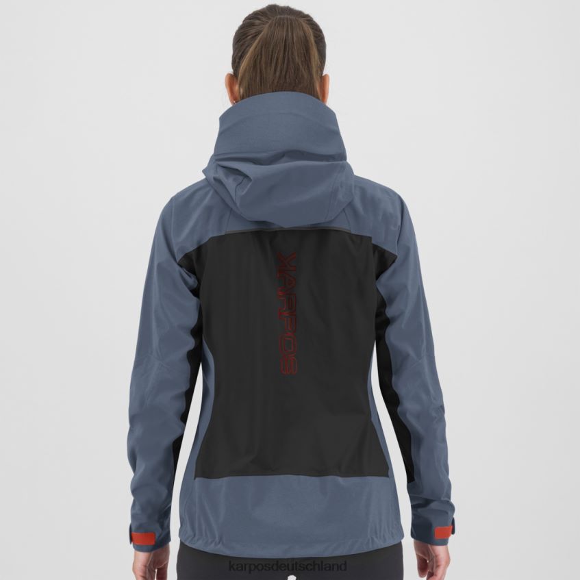 Jacke| de Karpos Frauen temporale mit Jacke Schwarz/Vintage-Indigo ZV820Z1025