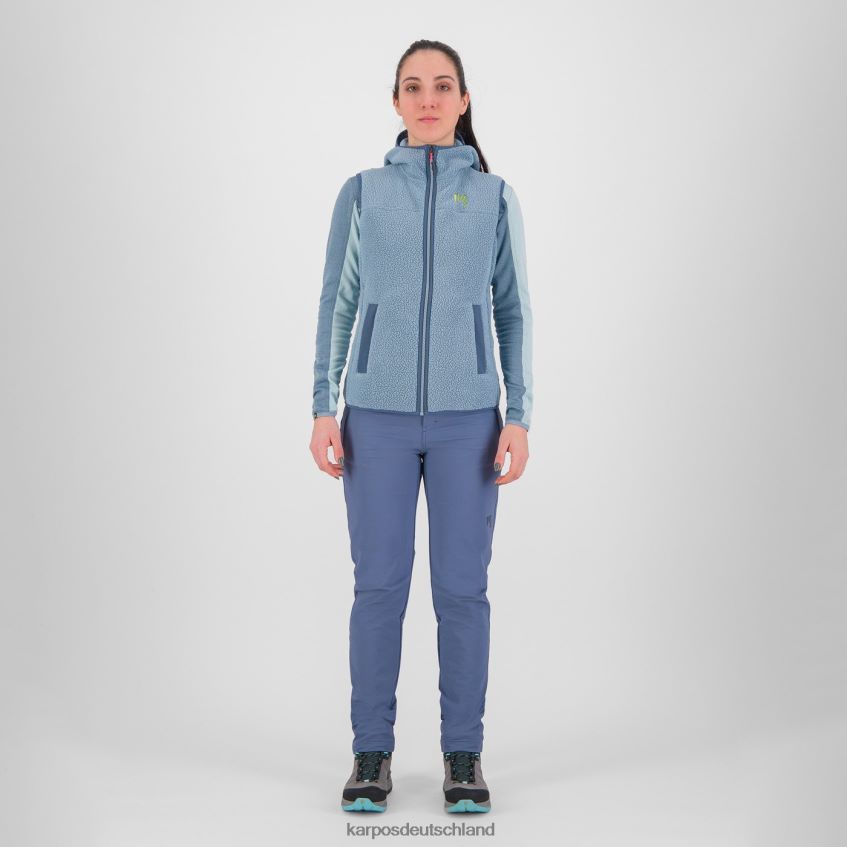 Weste| de Karpos Frauen 80er Jahre Kapuzenpullover mit Weste Bergfrühling ZV820Z1092