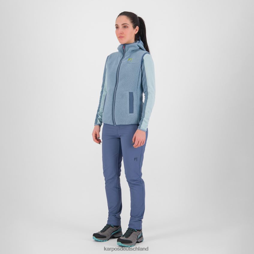 Weste| de Karpos Frauen 80er Jahre Kapuzenpullover mit Weste Bergfrühling ZV820Z1092