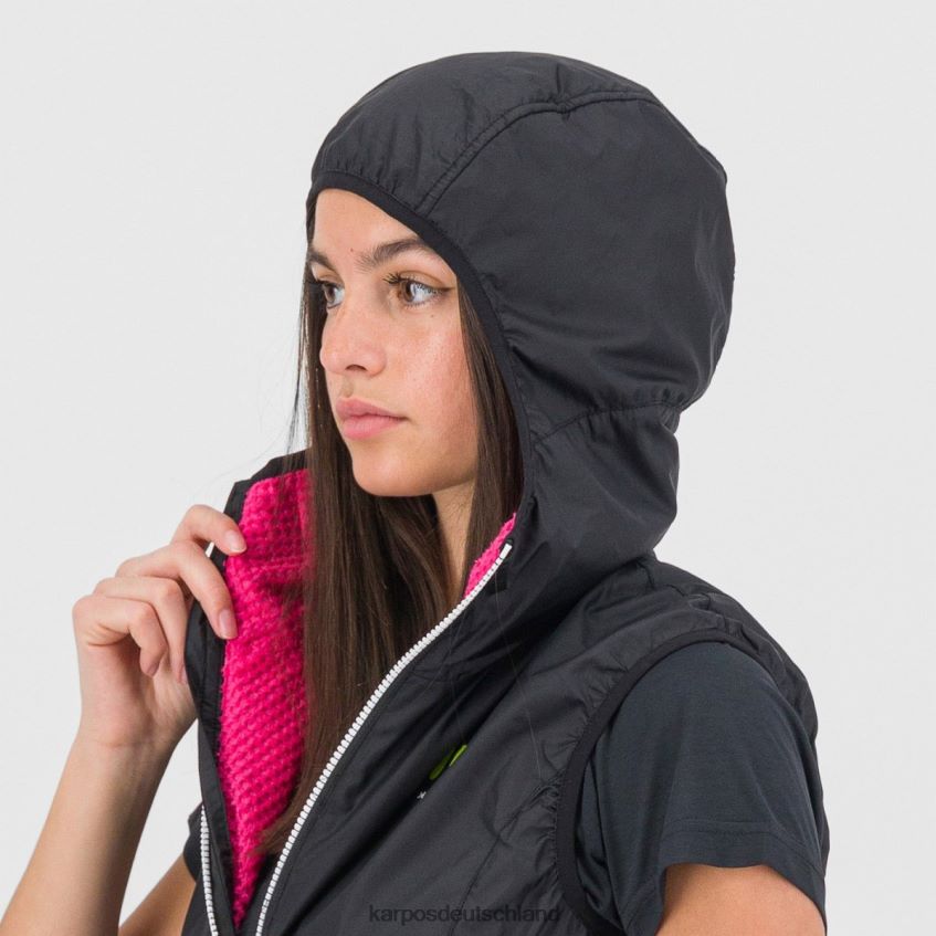 Weste| de Karpos Frauen K-Performance Hybrid W Weste Schwarz-Weiss ZV820Z1071