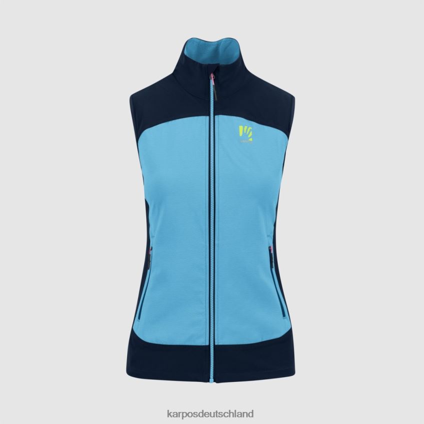 Weste| de Karpos Frauen Parete mit Weste Blaues Atoll/Sky Captain ZV820Z1101