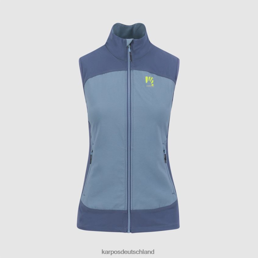 Weste| de Karpos Frauen Parete mit Weste Frühlingssee/Vintage-Indigo ZV820Z1103