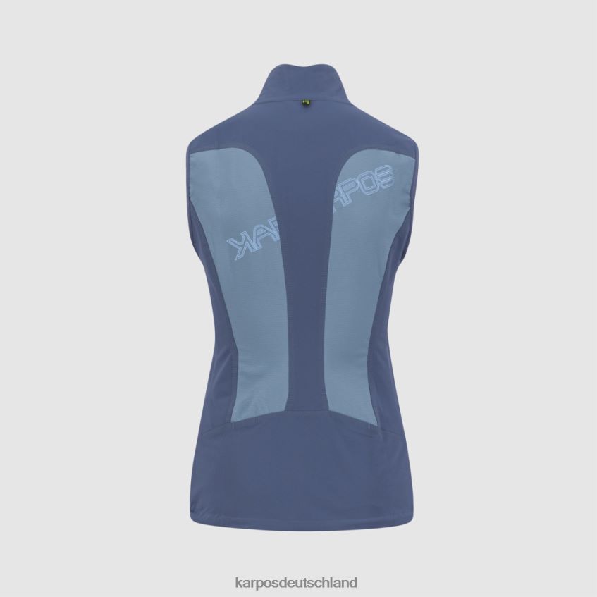 Weste| de Karpos Frauen Parete mit Weste Frühlingssee/Vintage-Indigo ZV820Z1103