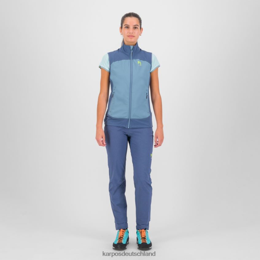 Weste| de Karpos Frauen Parete mit Weste Frühlingssee/Vintage-Indigo ZV820Z1103