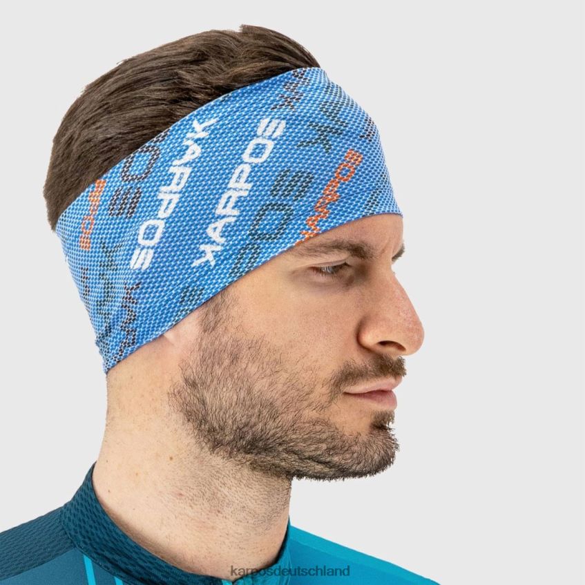 Kopfbedeckung | de Karpos Frauen Kopfband verschoben Indigo b./Mandarine t. ZV820Z805