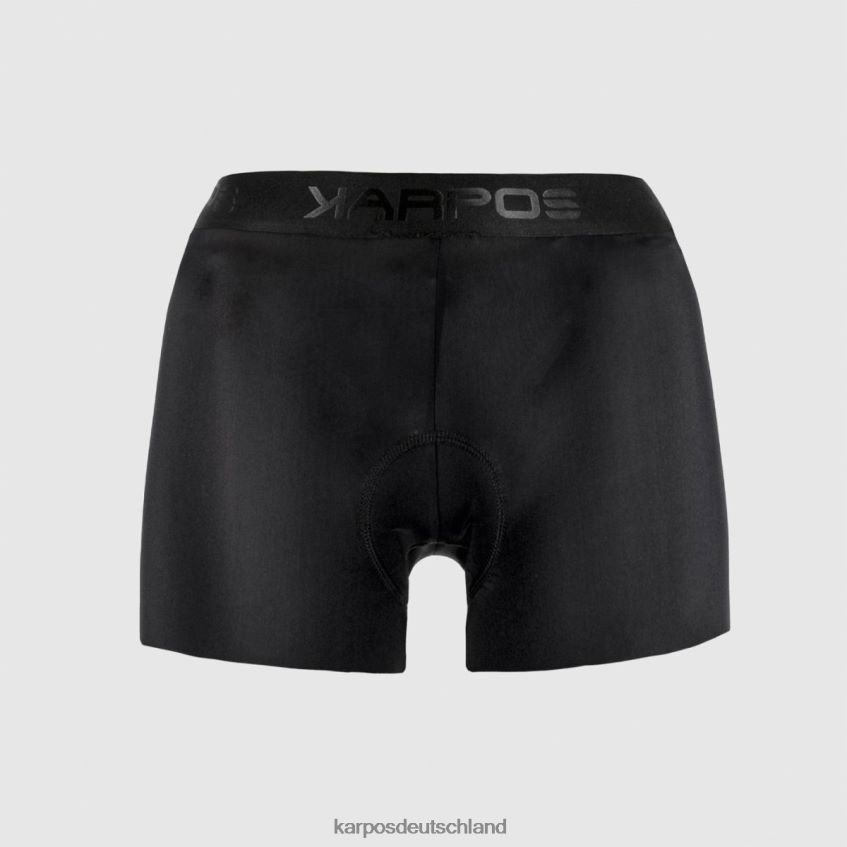 kurz| de Karpos Frauen Gepolsterte Boxershorts Schwarz ZV820Z1611
