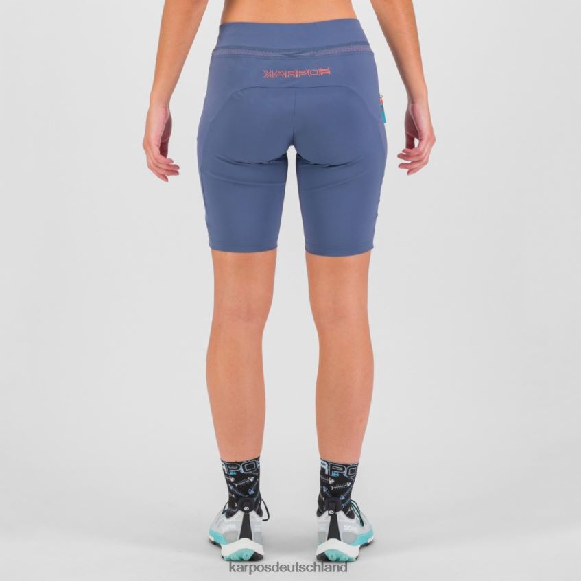 kurz| de Karpos Frauen Lässige Bermudashorts Vintage-Indigo/heiße Koralle ZV820Z1596