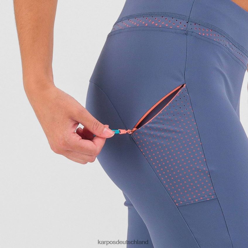 kurz| de Karpos Frauen Lässige Bermudashorts Vintage-Indigo/heiße Koralle ZV820Z1596