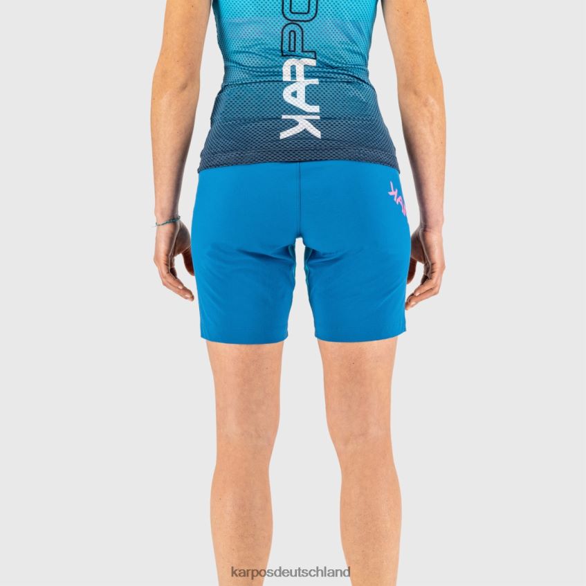 kurz| de Karpos Frauen Val di Dentro mit Bermuda marokkanisches Blau/Bluebird ZV820Z1576