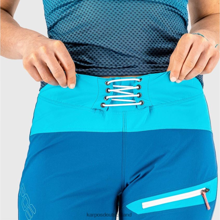 kurz| de Karpos Frauen Val di Dentro mit Bermuda marokkanisches Blau/Bluebird ZV820Z1576