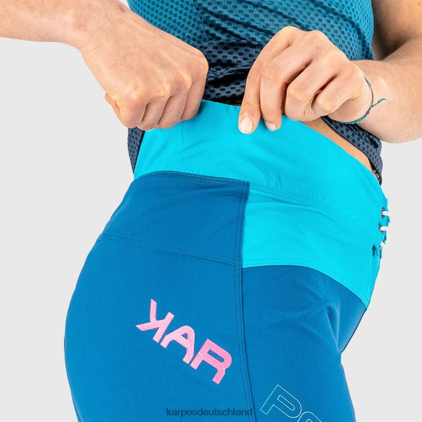 kurz| de Karpos Frauen Val di Dentro mit Bermuda marokkanisches Blau/Bluebird ZV820Z1576