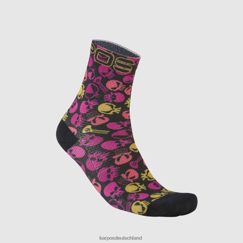 Socke| de Karpos Frauen Grünes Feuer mit Socken Kirschen j./innuendo/hot coral ZV820Z1625