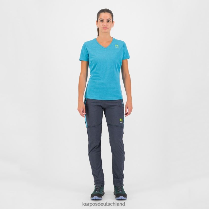 T-Shirt| de Karpos Frauen Alta Via Polartec W-Trikot blaues Atoll ZV820Z1297