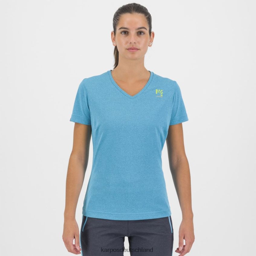 T-Shirt| de Karpos Frauen Alta Via Polartec W-Trikot blaues Atoll ZV820Z1297