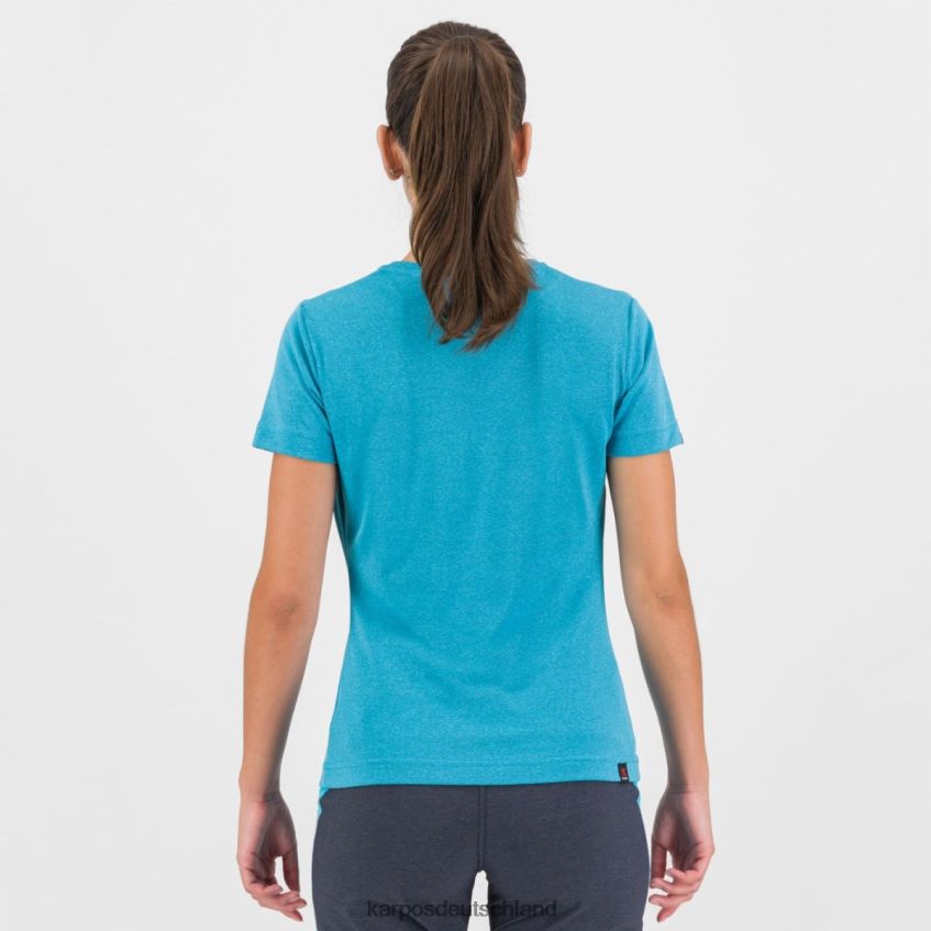 T-Shirt| de Karpos Frauen Alta Via Polartec W-Trikot blaues Atoll ZV820Z1297