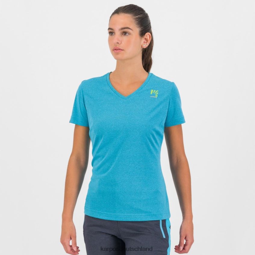 T-Shirt| de Karpos Frauen Alta Via Polartec W-Trikot blaues Atoll ZV820Z1297