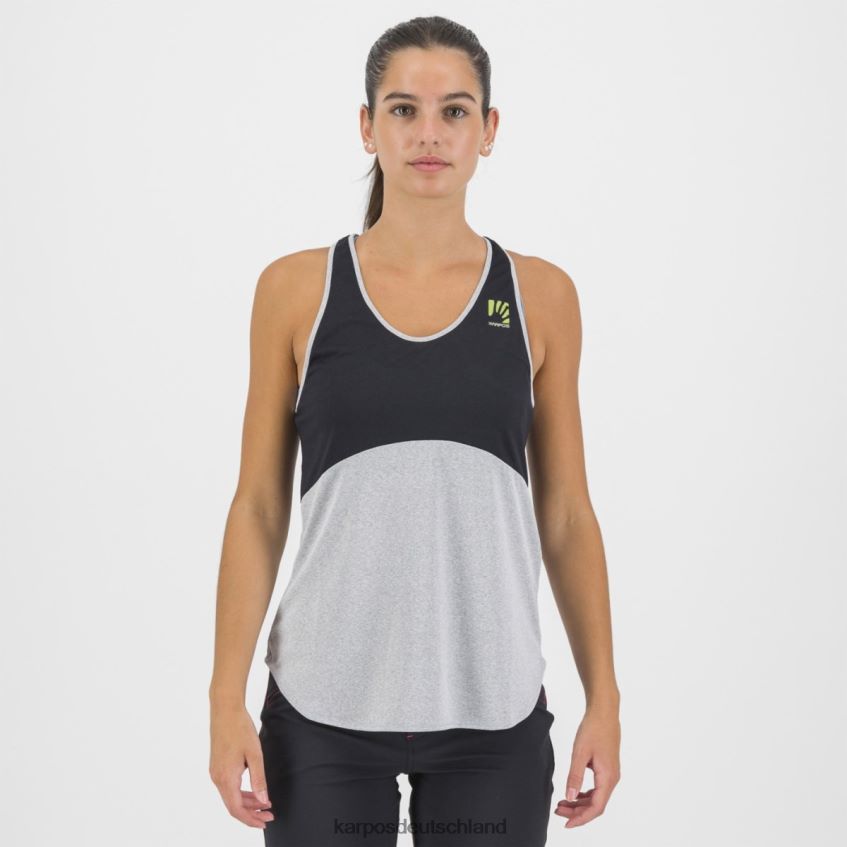 T-Shirt| de Karpos Frauen Alta über Polartec mit Tank Schwarz-Weiss ZV820Z1300