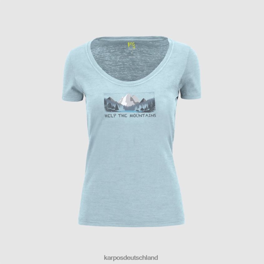 T-Shirt| de Karpos Frauen Ambretta mit T-Shirt Aquamarin ZV820Z1320