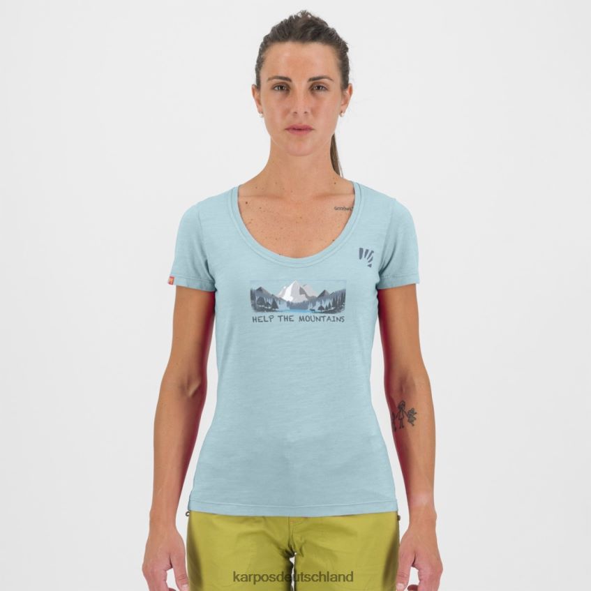 T-Shirt| de Karpos Frauen Ambretta mit T-Shirt Aquamarin ZV820Z1320
