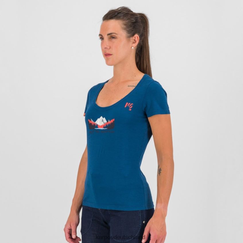 T-Shirt| de Karpos Frauen Ambretta mit T-Shirt Gibraltar-Meer ZV820Z1319