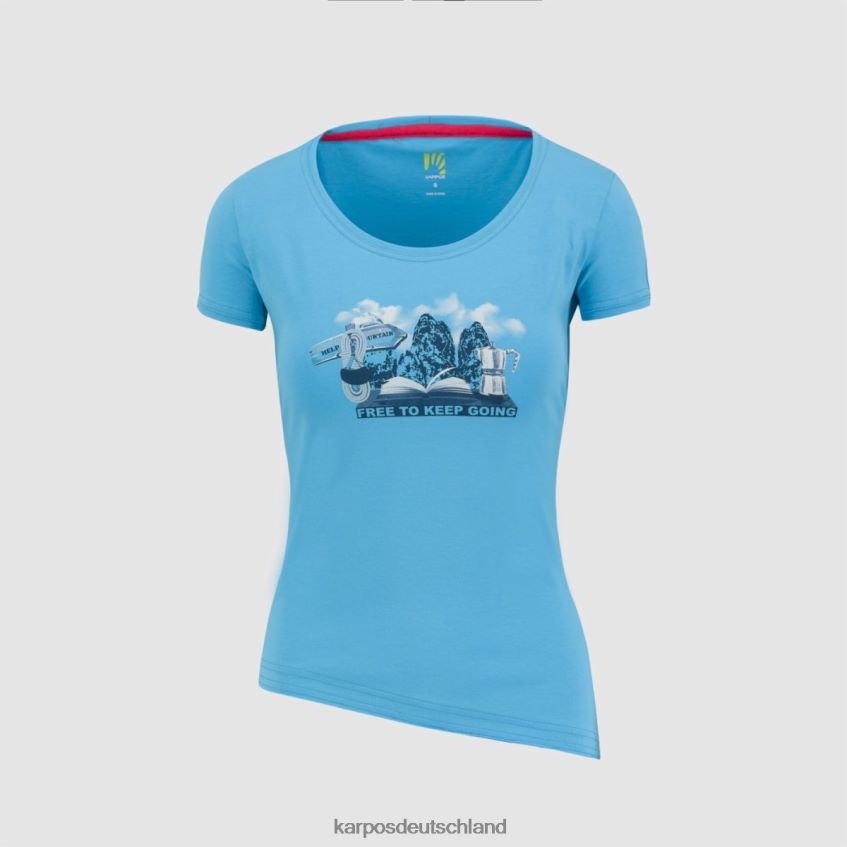 T-Shirt| de Karpos Frauen Anemone Evo W T-Shirt blaues Atoll ZV820Z1361