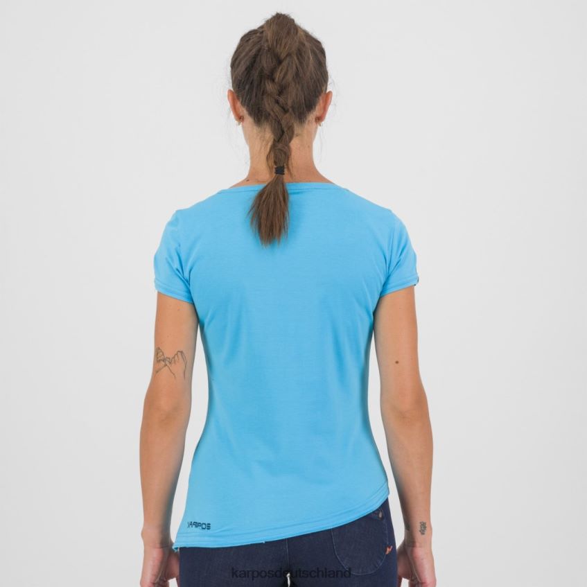 T-Shirt| de Karpos Frauen Anemone Evo W T-Shirt blaues Atoll ZV820Z1361