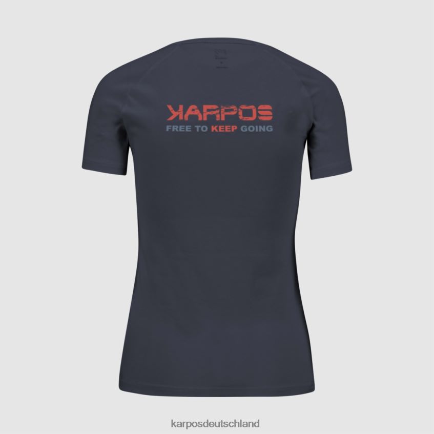 T-Shirt| de Karpos Frauen Astro Alpino W T-Shirt Ombre-Blau ZV820Z1364
